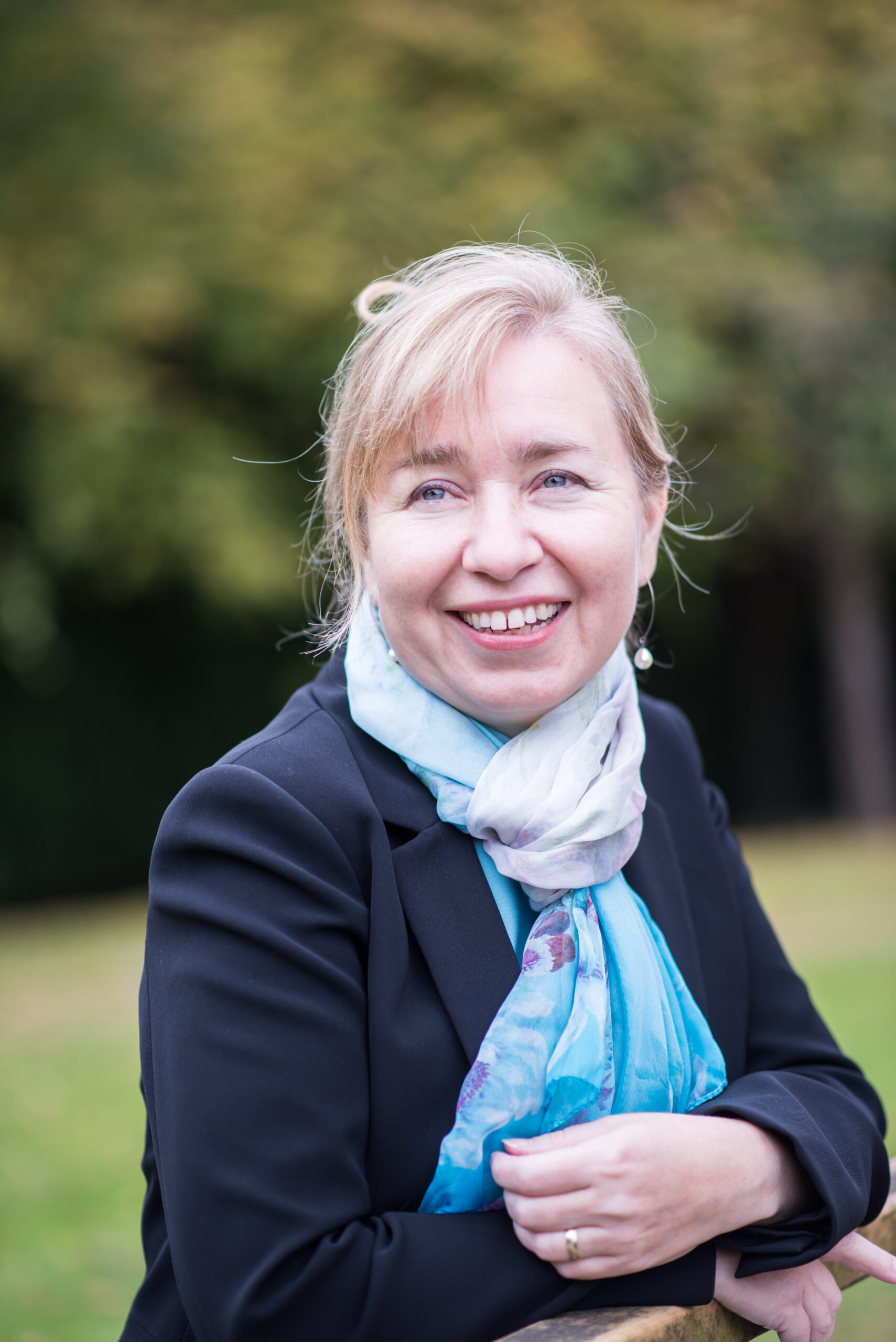scarf and green smile